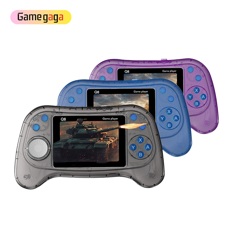 Wholesale Q8 handheld game console 3inch HD display 800