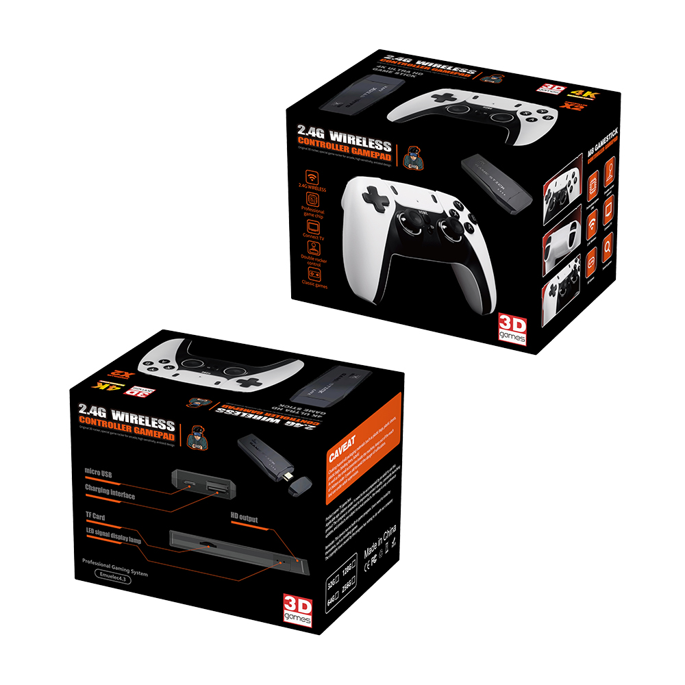 M8 Pro Video Game Console Classic Retro Game TV Stick With 2.4G Wireless Gamepads Factory Price 20000games