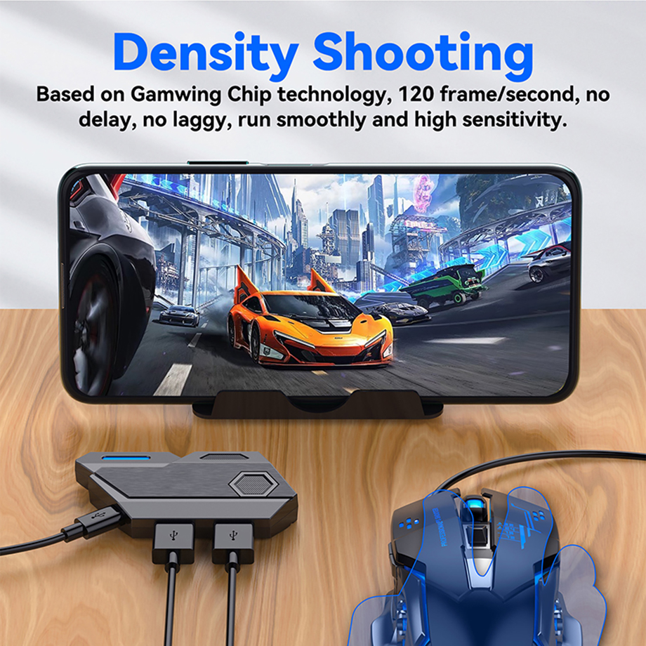 Toetsenbord Muis Bluetooth 4.1 Converter Kit, Mobile Gamepad Android Pubg Controller Toetsenbord Muis Gaming Converter voor iOS iPad naar pc